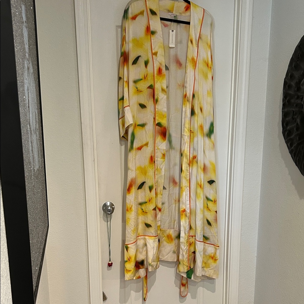 Vibrant Floral Kimono Robe